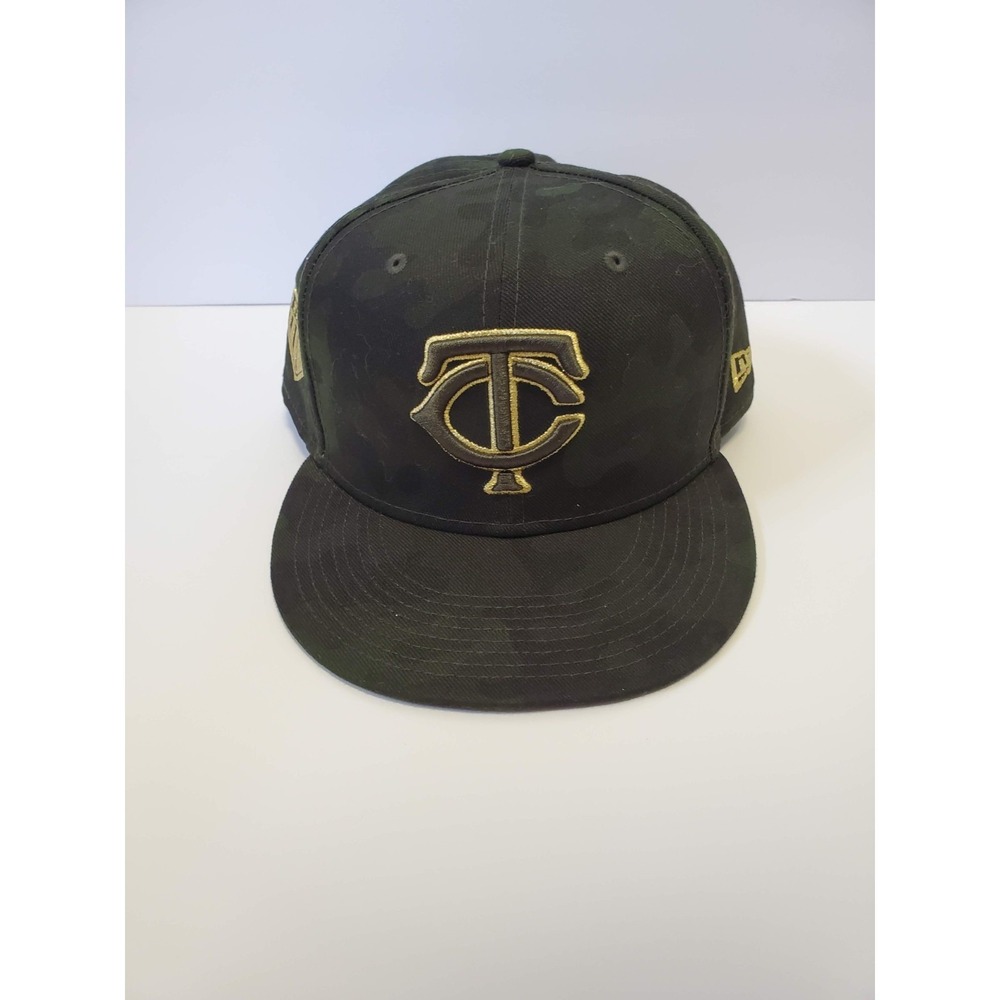 MINNESOTA TWINS New Era 59FIFTY "Armed Forces Day" Camo Fitted Hat Size 8